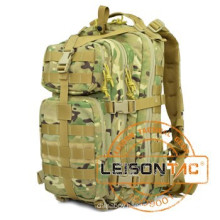 Tactical Backpack adopts 1000D waterproof fabric and nylon webbing being stitched with nylon thread